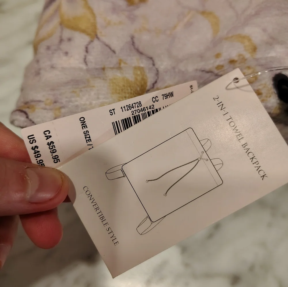 Victoria's Secret 2 In 1 Towel Backpack